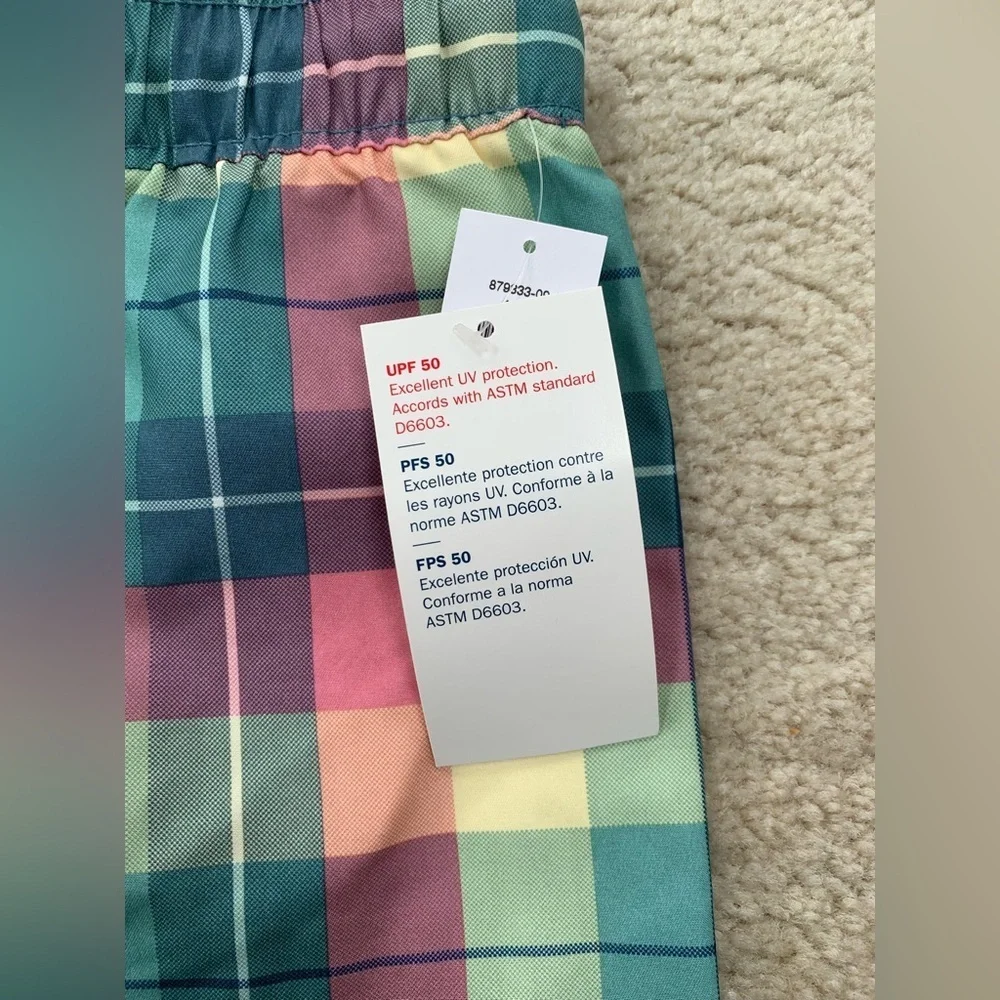 Old Navy NWT Size 4T Plaid Swim Trunks